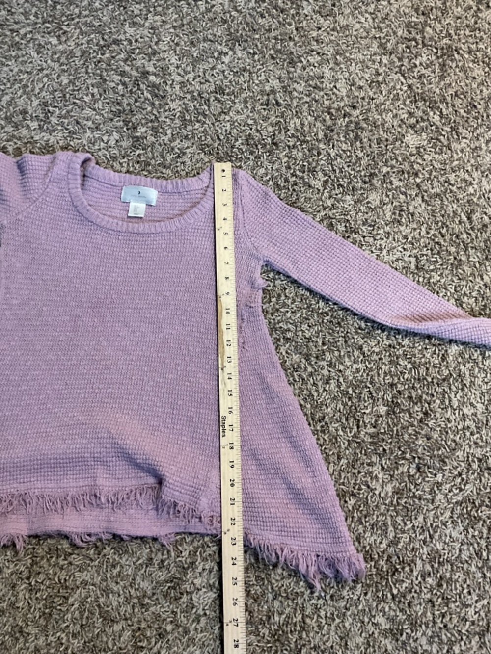 ruby moon soft lavender knit pullover - Picture 8 of 9